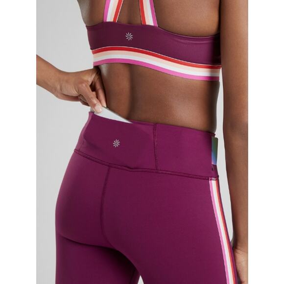 ATHLETA Plum Contender Capri Active Leggings // XS - Picture 3 of 11